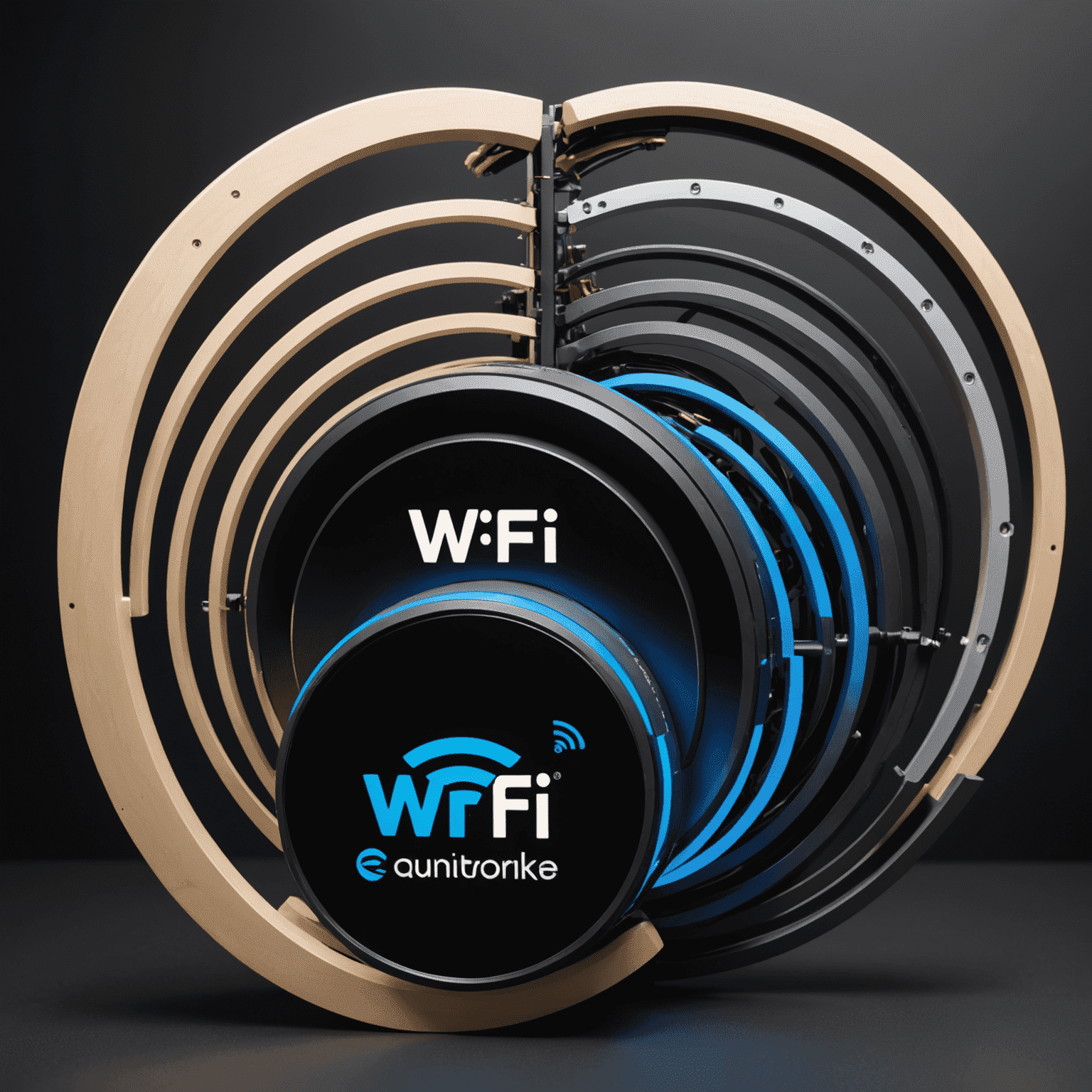 Comparison of Wi-Fi 6 and Wi-Fi 6E networks showing different frequency bands and improved performance