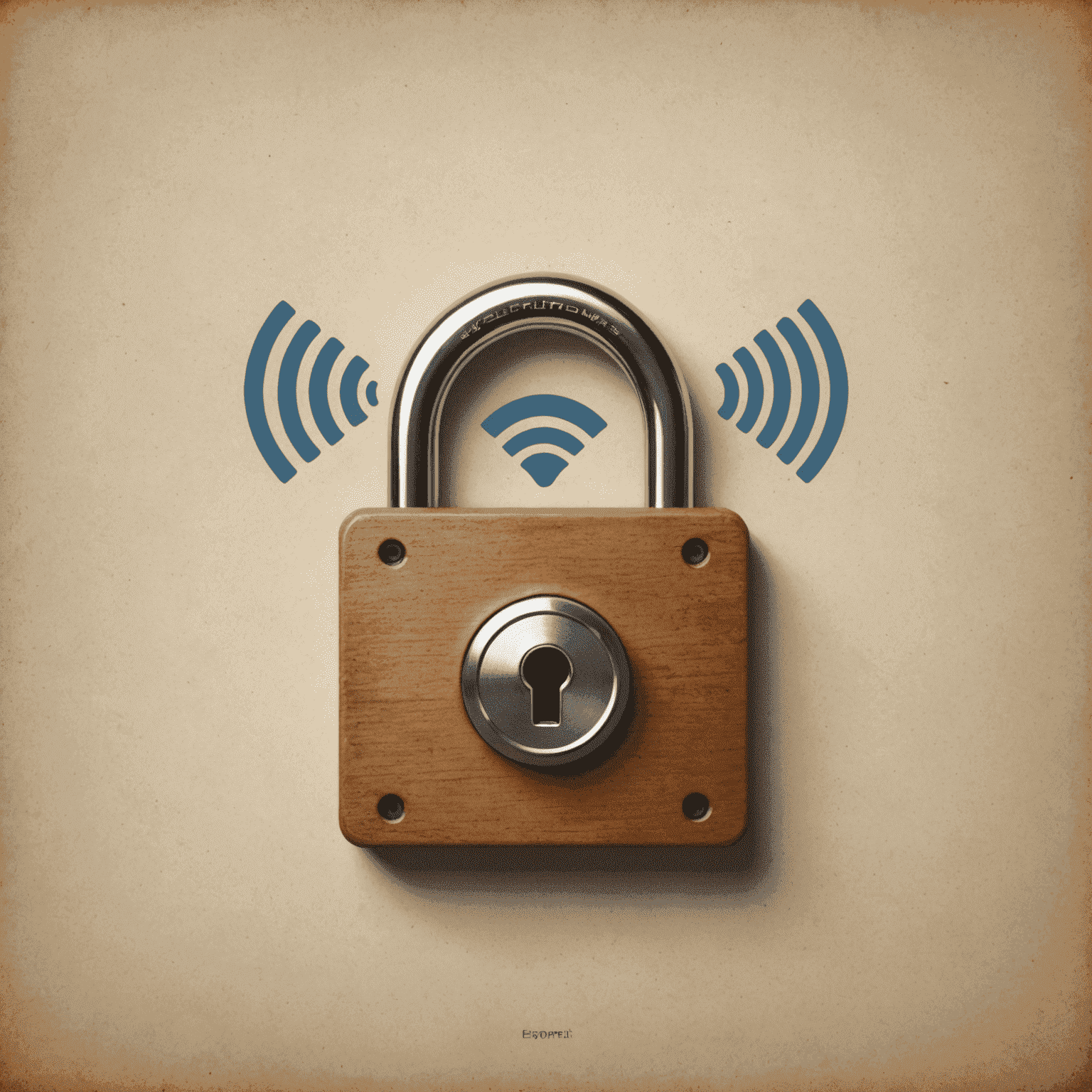 A padlock icon overlaying a Wi-Fi symbol, representing network security best practices